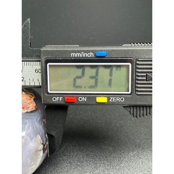 Natural Football Volcano Agate Sphere UVs Healing Crystal Stone 60.4mm 304g - Picture 12 of 15